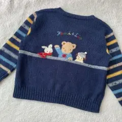 ファミリア　刺しゅう　カーディガン　ボンポワン　ミキハウス　べべ　お好きな方にも