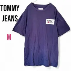 【トミージーンズ】TOMMYJEANS Tシャツ カジュアル M ネイビー 美品