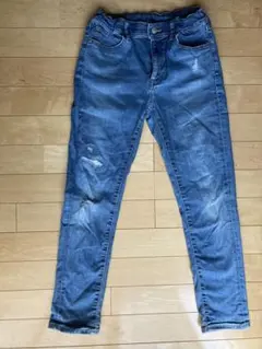 ◻︎ユニクロ　ウルトラストレッチデニムスリムフィットパンツ ダメージ