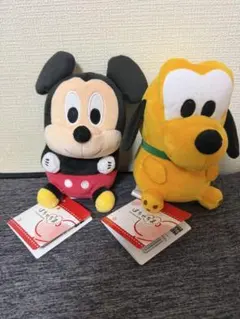 ディズニー ぬいぐるみ ミッキー＆プルート 2種セット