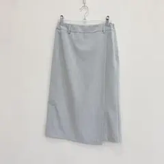 GU ライトグレー タイトスカート スリット入り