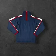 00s Archive Swag y2k ネイビーブルー ハイネック ニット M