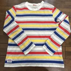 ミキハウス ストライプ 長袖Tシャツ 140