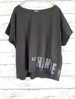 【GU】　カットソー　Tシャツ　黒　夏　サイズM　レディース
