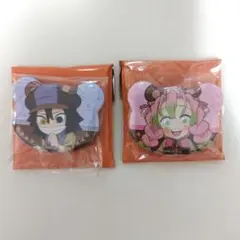 鬼滅の刃　実りの秋まつり　ランダムくま缶バッジ　　伊黒小芭内　甘露寺蜜璃