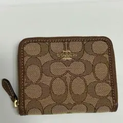 限定価格!! コーチ COACH シグネチャー アラウンド 二つ折り 財布