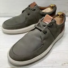 Clarks クラークス オリーブ 25cm 本革スニーカーのサムネイル