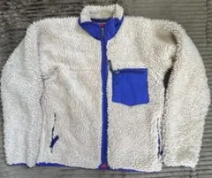 patagonia レトロカーディガン XS クリーム/ブルー