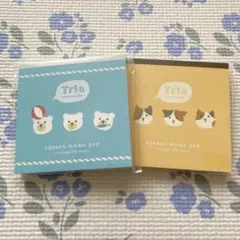 トリオ水族館　メモ帳　2冊セット　シロクマ　みけねこ
