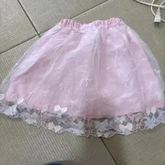 子ども服　女の子　パーティー　コスプレ　チュール　リボン　スカート　120