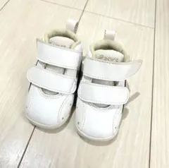ホワイト ベビーシューズ asics 12cm