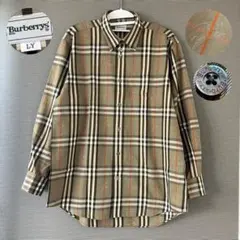 美品　Burberrys シャドーホース　長袖シャツ ノバチェック L