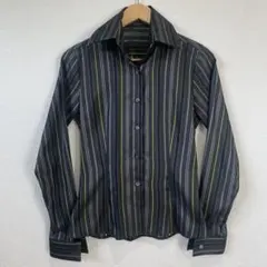 新品同様✨HACHE 長袖シャツ ストライプ　42 (S 〜M相当)イタリア製