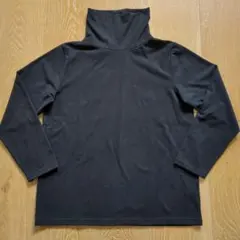 しまむら　ファイバーヒート　ブラック　LL