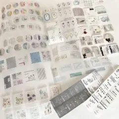 【おすそ分け】ヨハク ロールシール ラベラーシール 計12種類セット