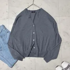 美品 レサージュ 24AW CASHFEELWOOL Vネックカーディガン