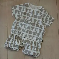 teteatete  ロゴ 総柄 Tシャツ パンツ セットアップ コーデセット