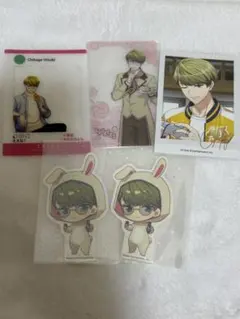 A3! 春組　卯木千景　アニカフェ　箔押しチェキ　ステッカー　クリアカード