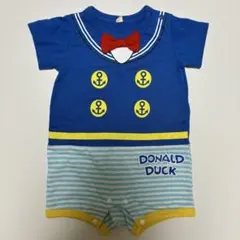ドナルドダック ロンパース カバーオール 70
