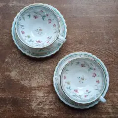 美品　Noritakeノリタケ花更紗　ティーカップ＆ソーサー