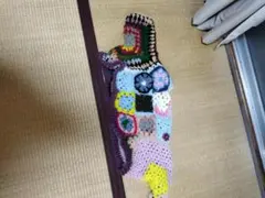 マルチカラー グラニースクエアニットショート