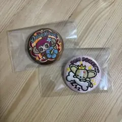 ナルミヤキャラクターズ　刺繍缶バッジビスケット　デイジーラバーズ　ポンポネット