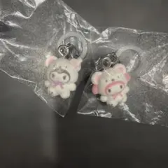 ふわふわスノー サンリオ マイメロ クロミ ガチャガチャ めじるしアクセサリー