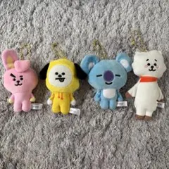BT21 ぬいぐるみ キーホルダー 4体セット