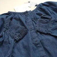 新品　SM2☆kazumiさん袖口刺繍デニムワンピース