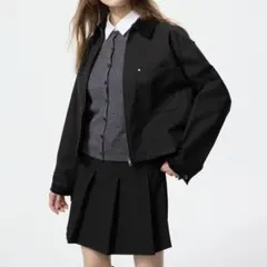 【UNIQLO】ジップアップショートジャケット 3XL