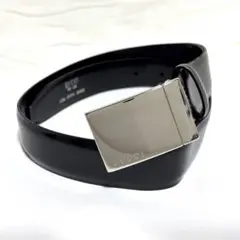 GUCCI グッチ レディース レザー ベルト シルバーバックル ブラック