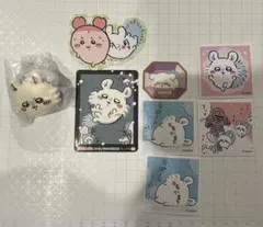 ちいかわ　モモンガ　古本屋　かに　きゃらまかろん　ステッカー　あつめてシールガム