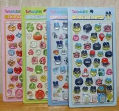 たまごっち ボンボンドロップ風　硬めシール 4枚セット