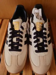 adidas Samba クリームホワイト/ブラック 24㌢