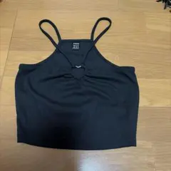 SHEIN ハート型 ブラック タンクトップ