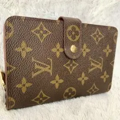 【美品】ルイヴィトン モノグラム ポルト パピエ ジップ 二つ折り財布