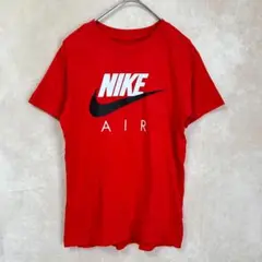 【美品】NIKE AIR ナイキ 半袖Tシャツ キッズS 140 赤 ビッグロゴ
