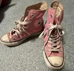 converse コンバース ピンク ハイカット スニーカー 23センチ