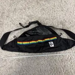 チャムス　レインボーストライプ ボディバッグ