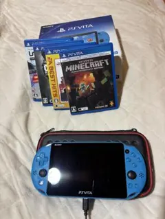 PS Vita アクアブルー + ゲームソフト4種