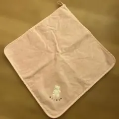 【hotman】ループ付　ピンクタオルハンカチ