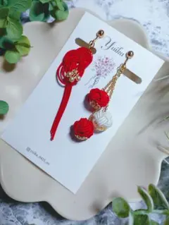 ✾水引✾ピアス/イヤリング