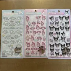 ボンボンドロップシール　サンリオ　シナモンロール　マイメロディ　クロミ