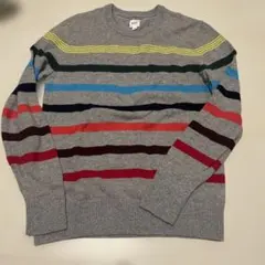 GAP グレー マルチカラー ストライプ セーター XS ２４時間以内発送
