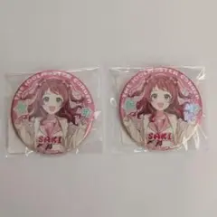 学マス　花海咲季　DMMスクラッチ　E賞 グリッター缶バッジ 2個セット