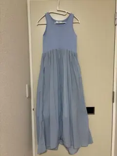 mini様専用⭐️emmi ノースリニットドッキングワンピース アメスリ　水色