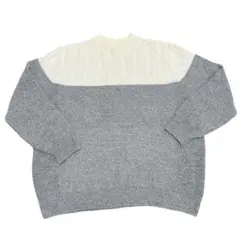 la fite グレー ケーブルニット　6L 大きいサイズ　ゆったり