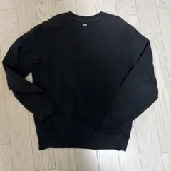 UNIQLO ブラック クルーネック トレーナー M