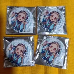 地縛少年花子くん　寧々　缶バッジ　4個セット　カラオケの鉄人