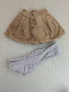 （セット）ユナイテッドアローズのコーデュロイ キュロット（105cm）とスパッツ